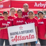 Arby's foundation celebrates Making a Difference Day Across America.