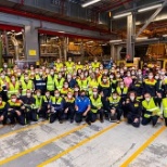 Fórmula 1 driver Fernando Alonso visiting DuPont Site in Asturias, North of Spain