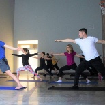 Yoga Tuesdays at Lineage Logistics headquarters!