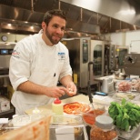 Our chef creating one of our signature recipes