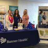 Banner Health Recruiters attending a college recruiting event.