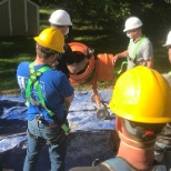 Staff/Students during a Brick Masonry Training Day in 2020 at Full Service Chimney™ Headquarters