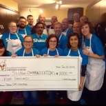 Edmonton employees volunteering at Ronald McDonald House