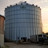 A silos store grain