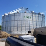 A silos store grain