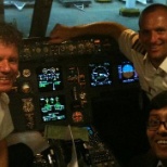 With the Pilots of DragonAir flight before leaving