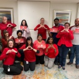 Wear Red Day in support of American Heart Month Feb 2020