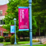 An Inspiring Hope banner found on Good Shepherd's South Allentown campus.