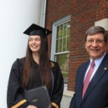 2017 Graduation with Dr. Stephen Greiner, President