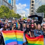 Ciena employees walked in the parade to show their allyship for the LGBTQ+ community.