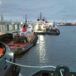 A evening dockside