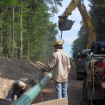 welding pipeline in Pa.