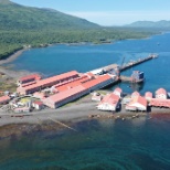 Our beautiful Larsen Bay from the air