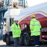 Tanker ready to go to a fuel uplift for Crown Environmental