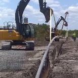 Moving bore pipe