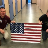 A patriotic project created by the Director of Operations and a resident.