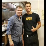 I met celebrity chef Bobby Flay. He came in for his restaurants 10th anniversary. Best guy ever!
