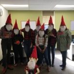 Our Foster Care team and their buddy Clive sporting team costumes this Halloween!