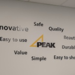 Peak's word cloud to reflect our products