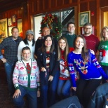 The Hotel at UMD team on National Ugly Sweater Day