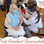 1st Resident Vaccinated for COVID