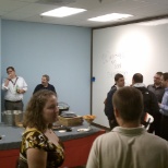 snapshot of the game room re-launch party