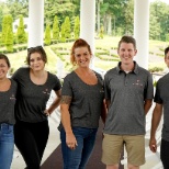 Team members from our Hingham location getting ready to grill at a charity event, July 2021