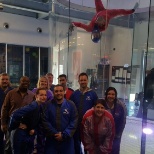 Team building event over at IFly indoor sky diving