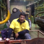 Last week during excavator and bucket repairing