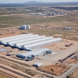 Aerial view of the farm