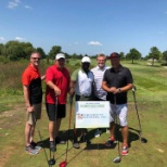 We were so happy to win 3rd place in the Moses Malone Charity Golf Tournament!