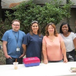 Staff volunteering at our Annual Block Party