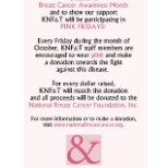 KNF&T is participating in Pink Friday's during October!