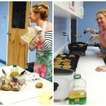 Our Andover team cooking a special treat for the children!