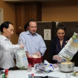 Cooking dinner for our friends at the Children's Inn!