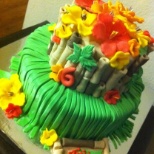 Luau themed birthday party