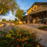 A view of the Dysart Unified School District main office at sunrise.