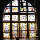 Wood frame & Stained glass restoration