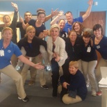 Blue Sky Team celebrating Fun at Work Day!