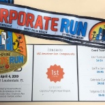 WE WON first place in the Annual Corporate Run! GO TEAM ASC!!