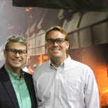 Bill Huizenga and Greg Van Woerkom tour Eagle Alloy