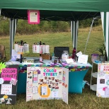 This was an outside booth set up for a family fall festival