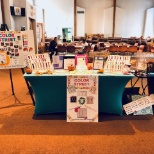 This is my table set up to market and sell the Color Street nails at a recent fall festival