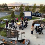 Outdoor Movie Night Event at Mill Steel Headquarters in Grand Rapids, MI