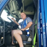 Glenn enjoying his new truck.