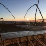 Concrete pour