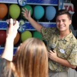 A Games Attendant in Jurassic Park at Islands of Adventure