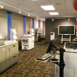 Our Twin Cities copier and printer showroom where customers can demo our products.