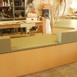 Reception desk for Tioga Middle School