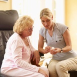 Nurse Teaching Patient